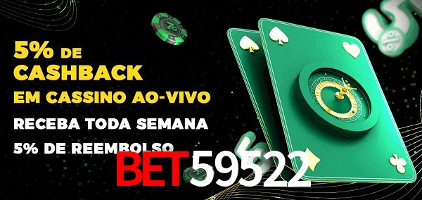 Promoções do cassino ao Vivo BET59522
